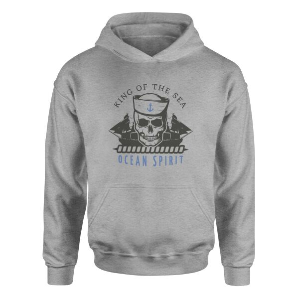 King of the Sea Denizci Hoodie XL - Gri