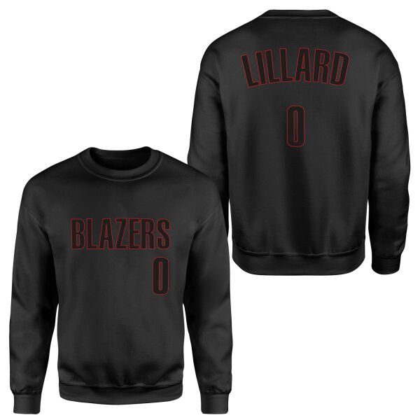 Damien Lillard Blazers Forma Sweatshirt L - Siyah