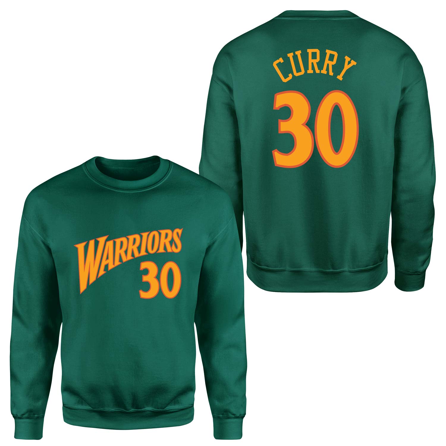 Stephen Curry 30 Golden State Forma Sweatshirt S - Nefti Yeşili