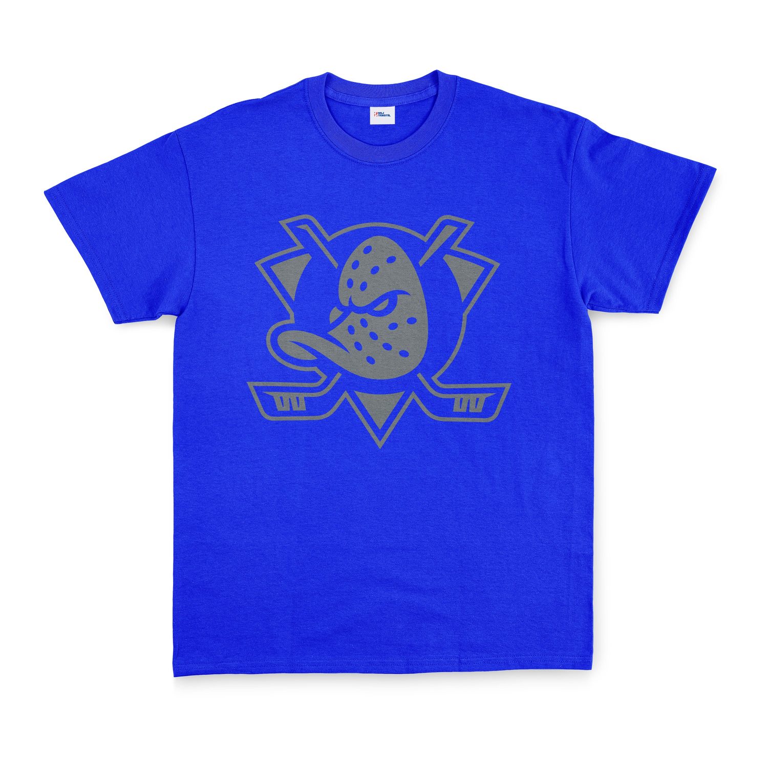 Anaheim Ducks Muted Shield Tişört XL - Mavi