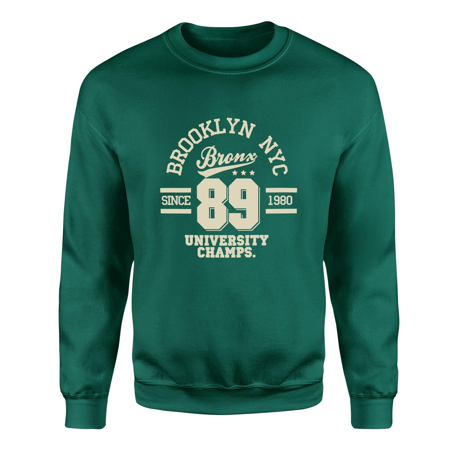Brooklyn NYC Sweatshirt XL - Nefti Yeşili