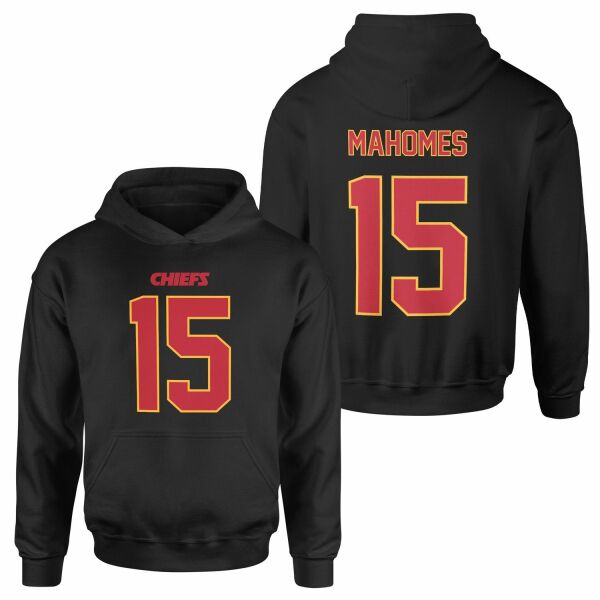 Patrick Mahomes Kansas City Chiefs Forma Hoodie XXL - Siyah