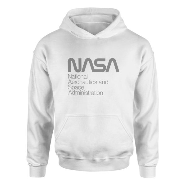 NASA Hoodie L - Beyaz