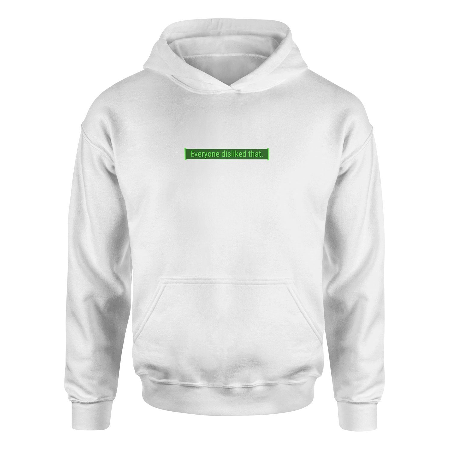 Everyone disliked that | Fallout Hoodie XL - Beyaz