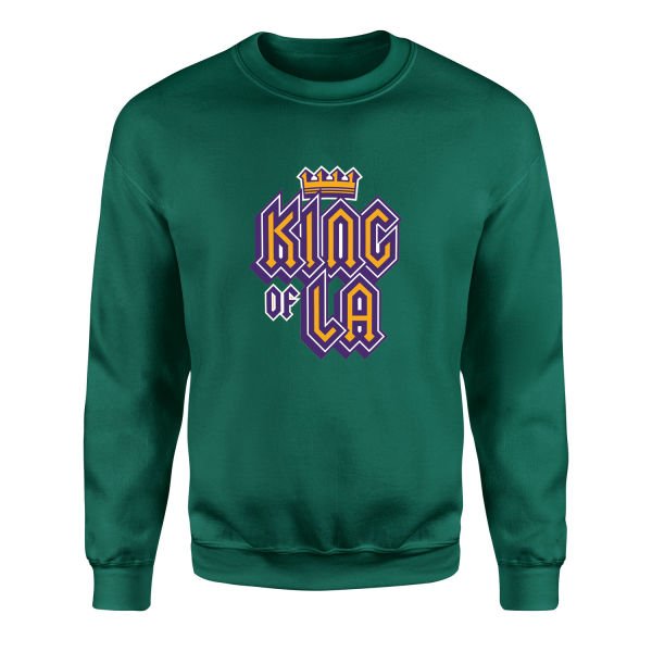 King of LA Sweatshirt M - Nefti Yeşili