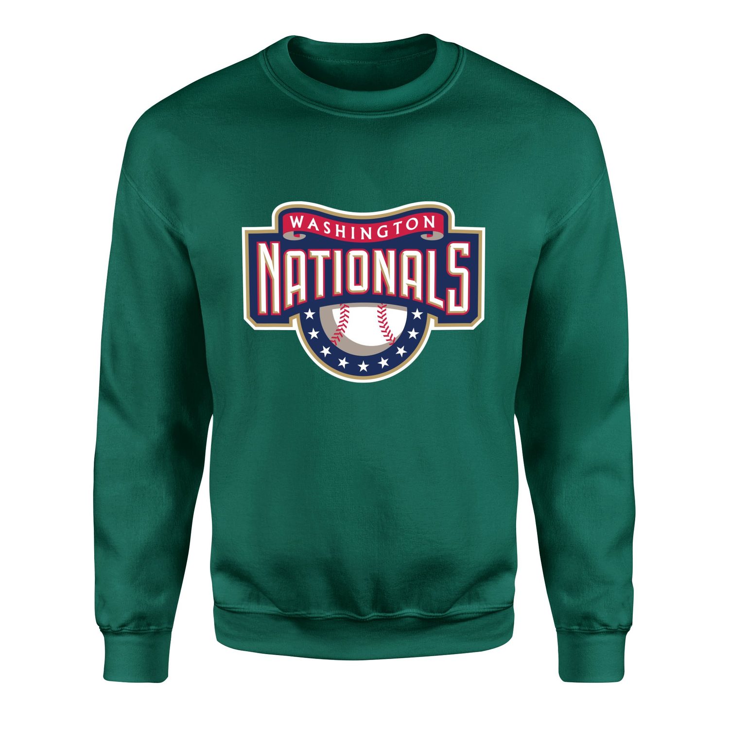 Washington NATIONALS Retro Sweatshirt XL - Nefti Yeşili