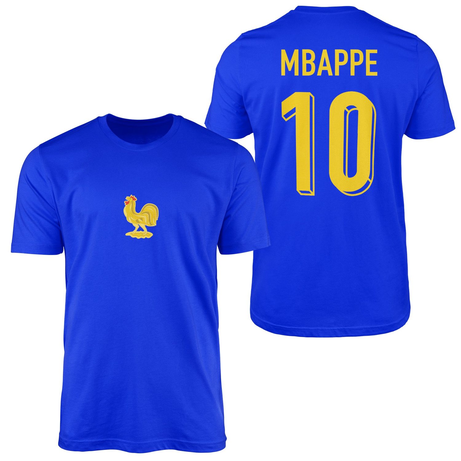 KYLIAN MBAPPE | Fransa 24 Basic Edition Tişört S - Mavi