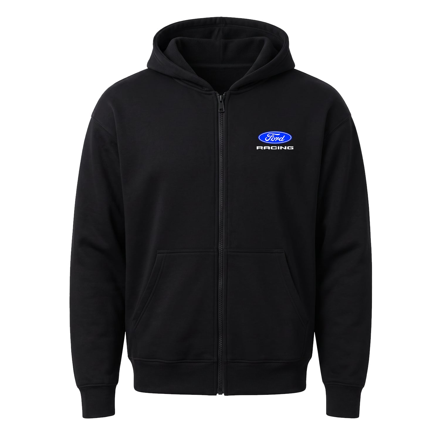 Ford Racing Fermuarlı Kapüşonlu Sweatshirt