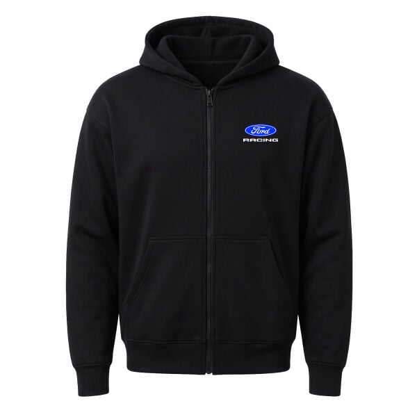 Ford Racing Fermuarlı Kapüşonlu Sweatshirt