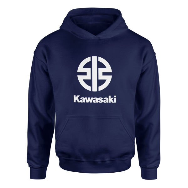 Kawasaki Hoodie L - İndigo Mavisi