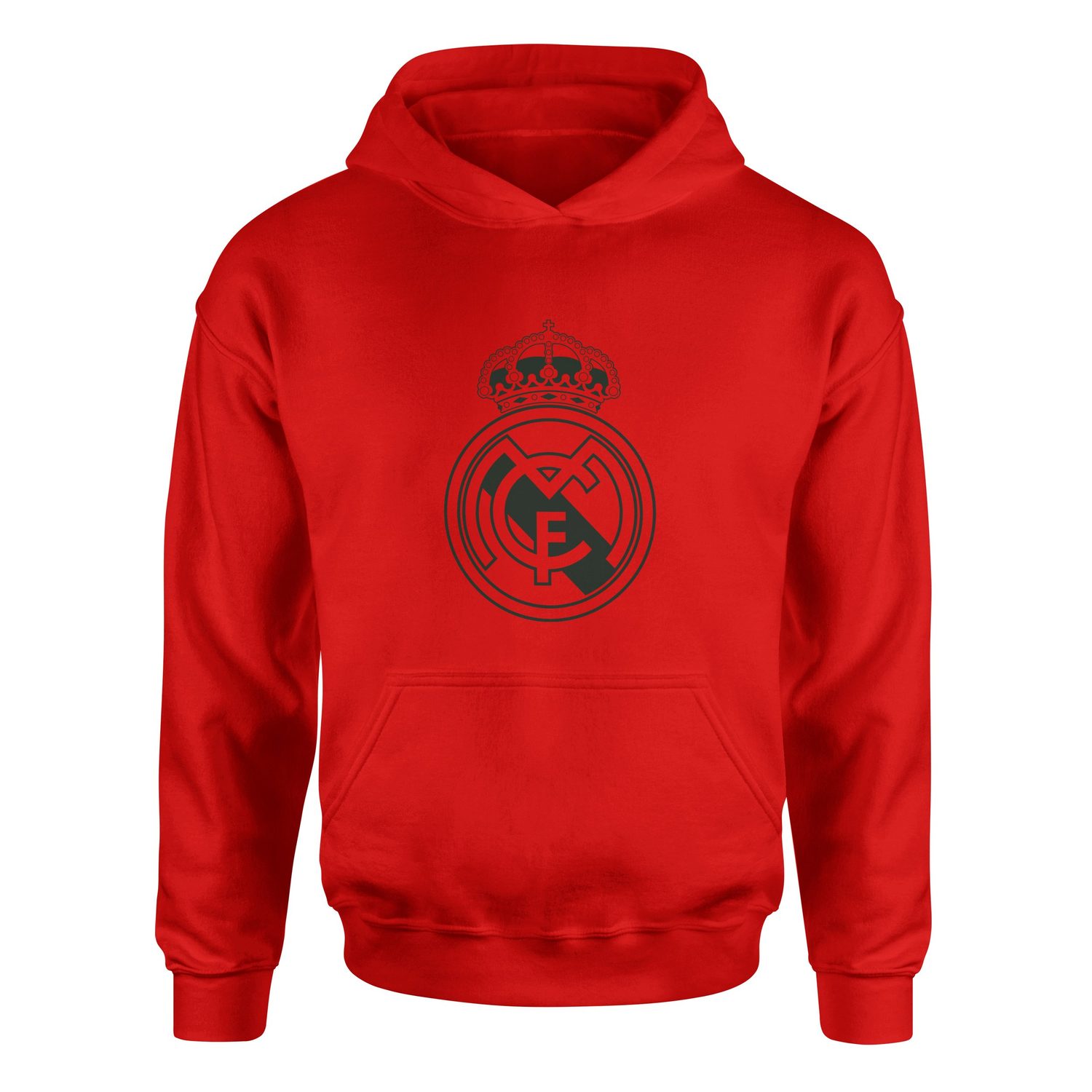 Real Madrid Shield Hoodie S - Kırmızı