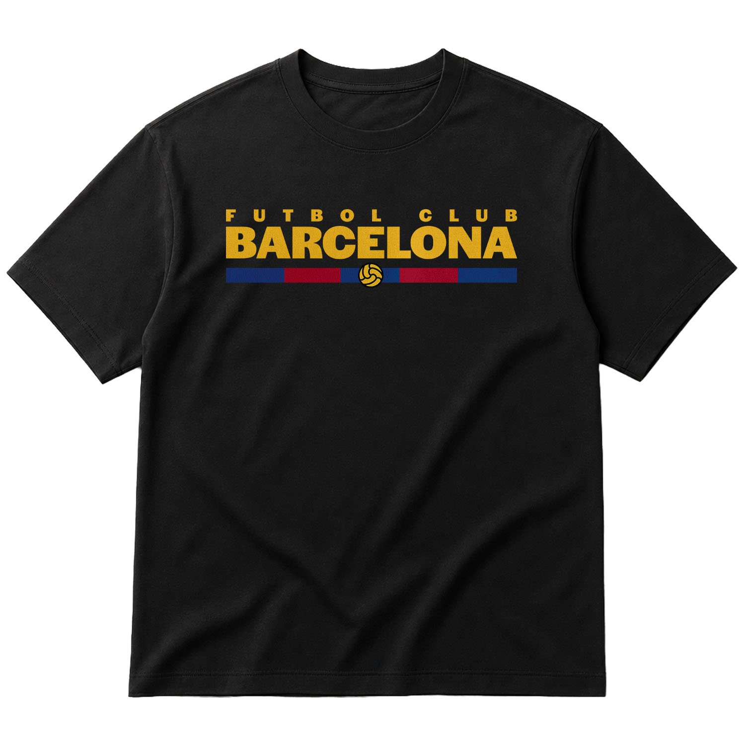 Futbol Club Barcelona Oversize Tişört XL - Siyah