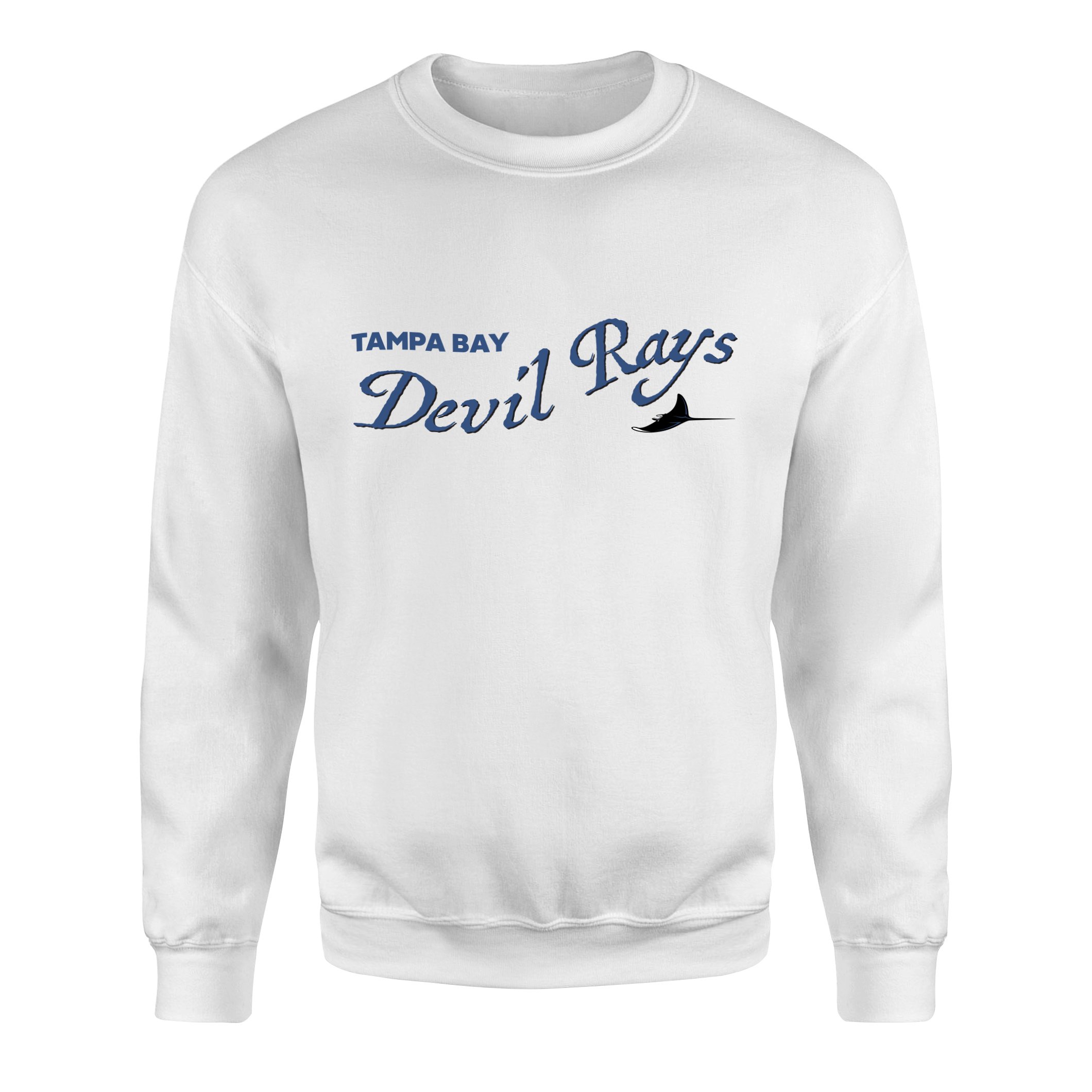 Tampa Bay Devil Rays Retro Sweatshirt L - Beyaz