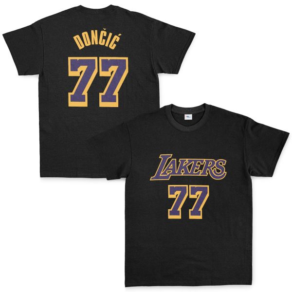 Luka Doncic 77 Lakers Tişört XL - Siyah