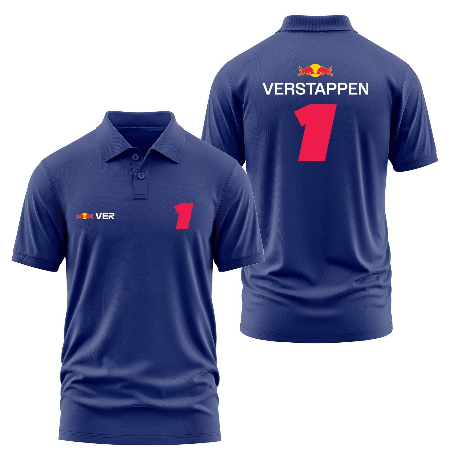 Max Verstappen 1 Driver Basic Polo Tişört XXL - İndigo Mavisi