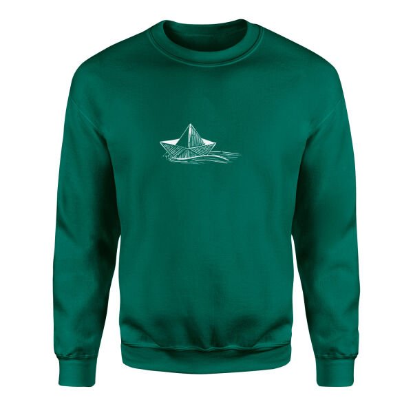 Paper Boat Sweatshirt S - Nefti Yeşili