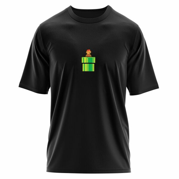 Super Mario Oversize Tişört XL - Siyah