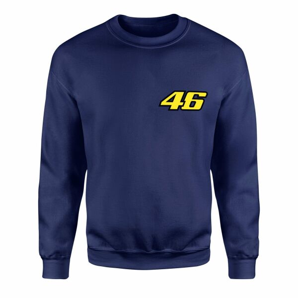 Rossi 46 Yellow Power Sweatshirt XL - İndigo Mavisi