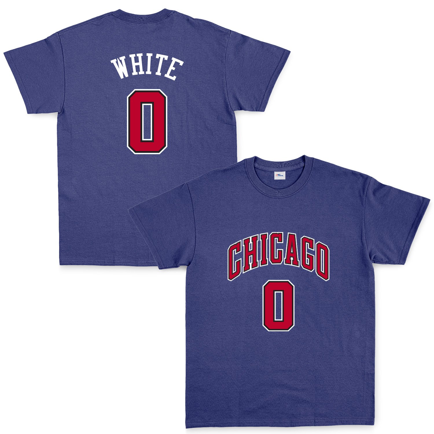 Coby White Chicago 0 Forma Tişört S - İndigo Mavisi