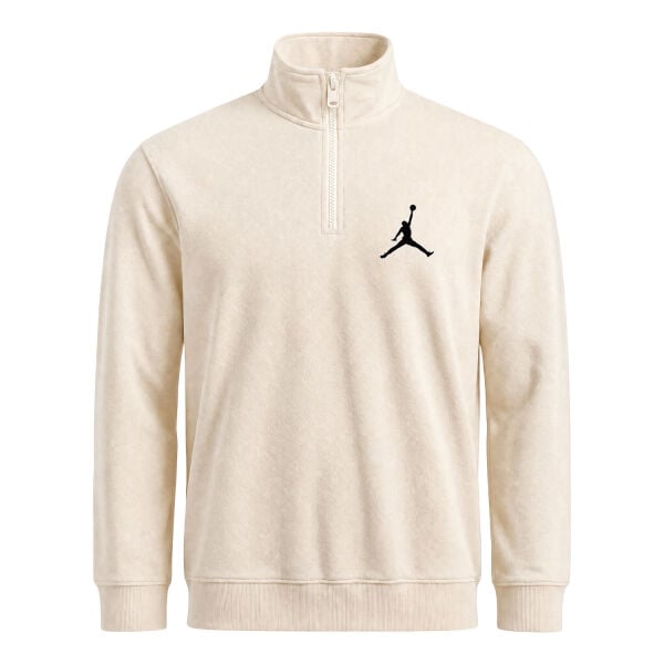 Air Jordan Stroked Yarım Fermuarlı Sweatshirt