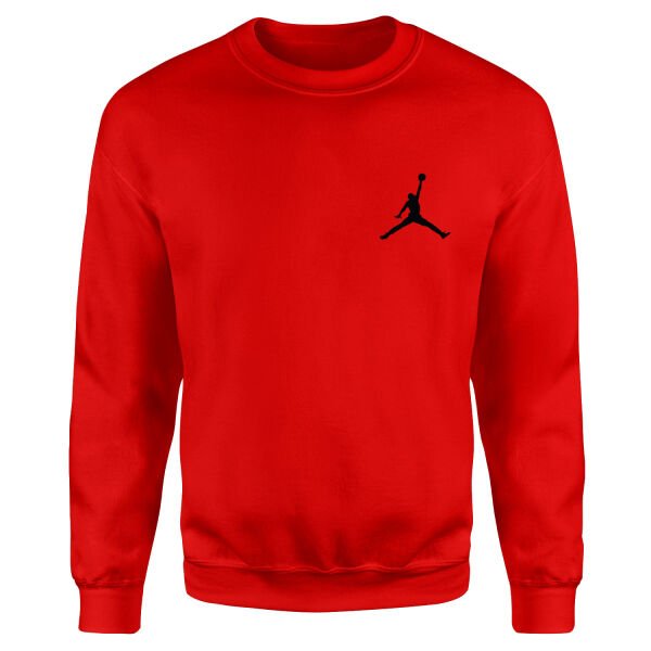 Air Jordan Sweatshirt M - Kırmızı