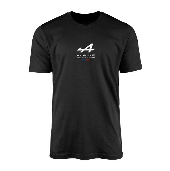 Alpine Racing Tişört L - Siyah