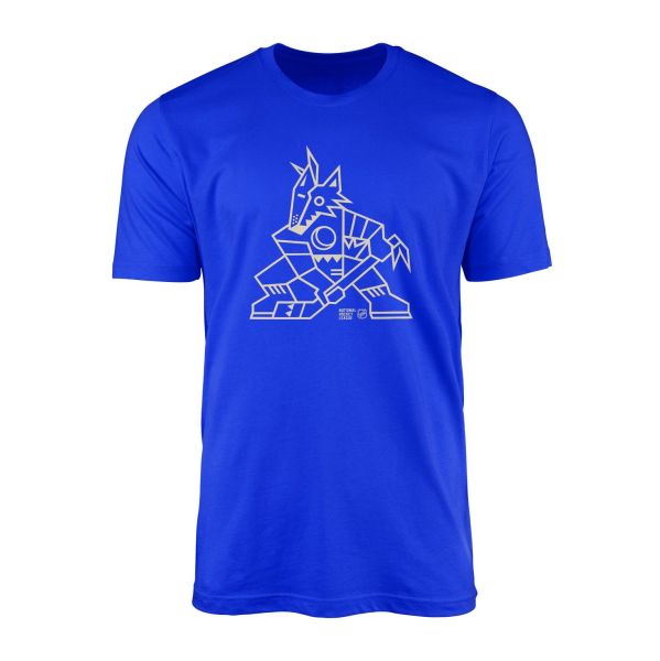 Coyotes AZ Logo Tişört L - Mavi