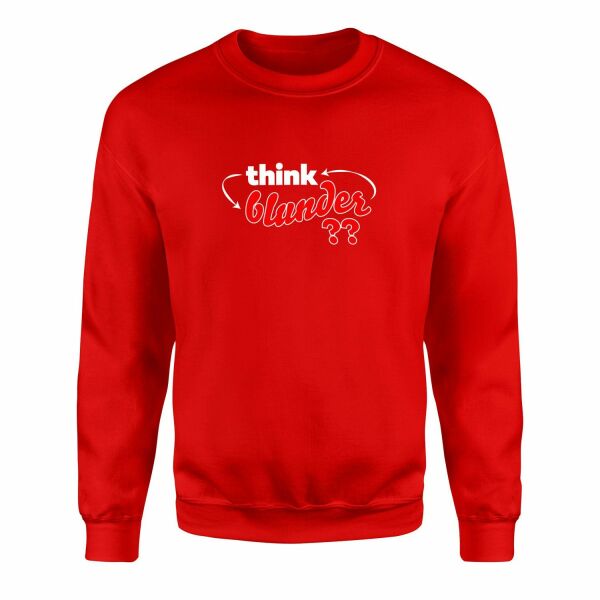 Think-Blunder-Repeat Sweatshirt L - Kırmızı