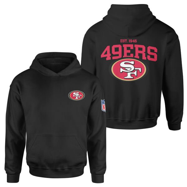 San Francisco 49ERS SE Hoodie L - Siyah
