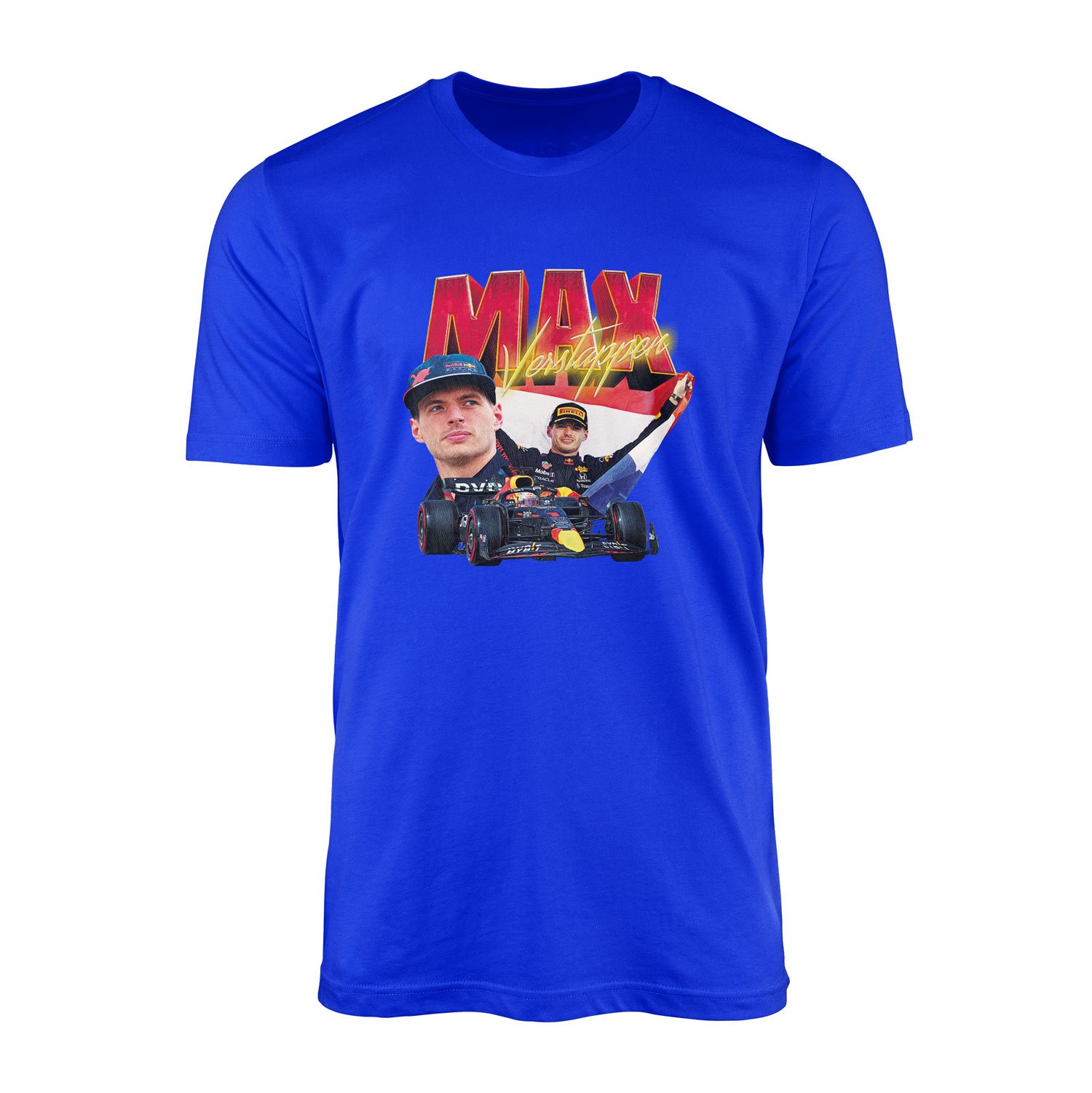 Max Verstappen Champion Tişört XL - Mavi