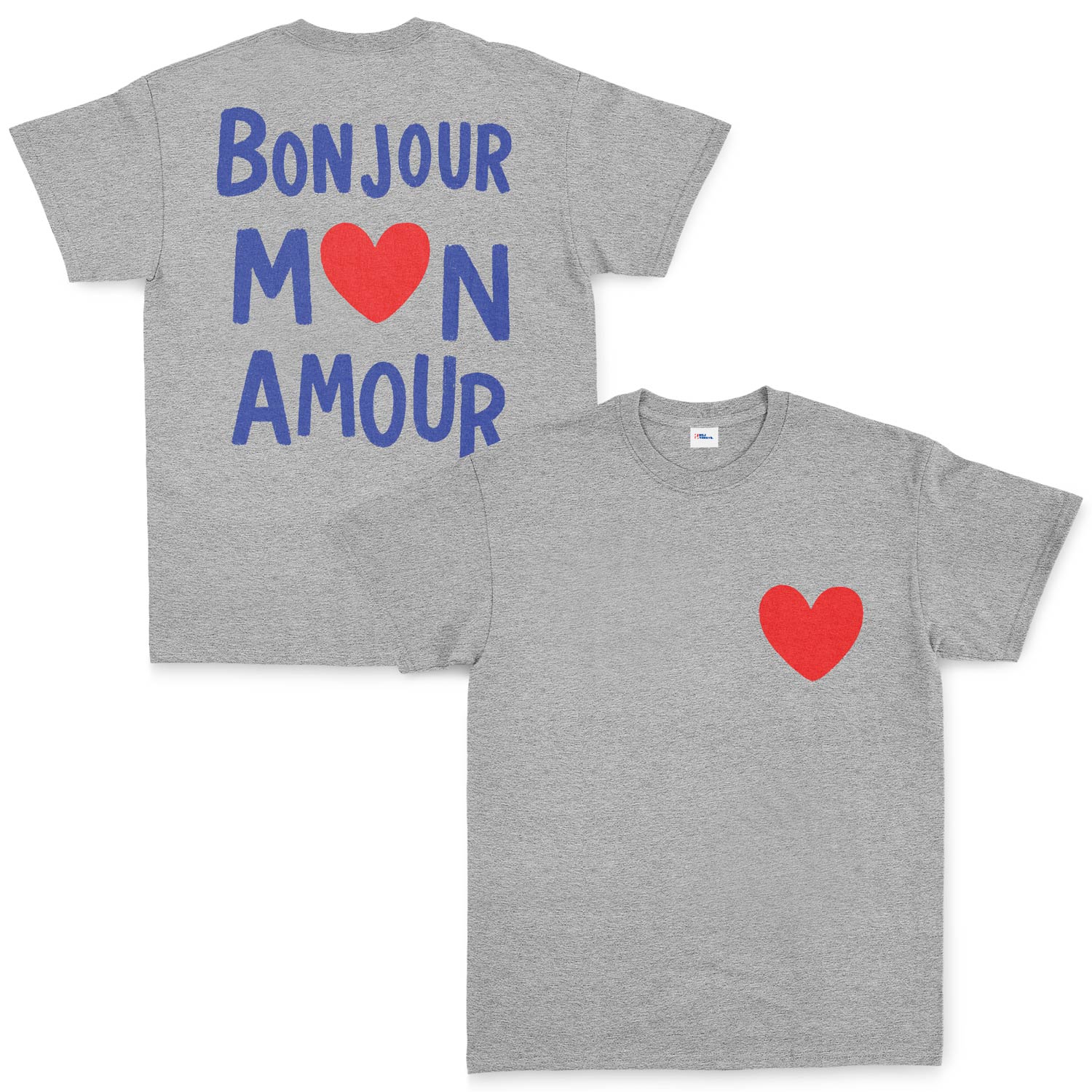 Bonjour Mon Amour Tişört M - Gri