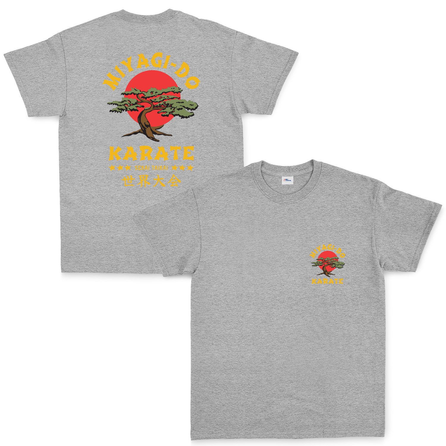 Miyagi Do Karate Tişört XXL - Gri