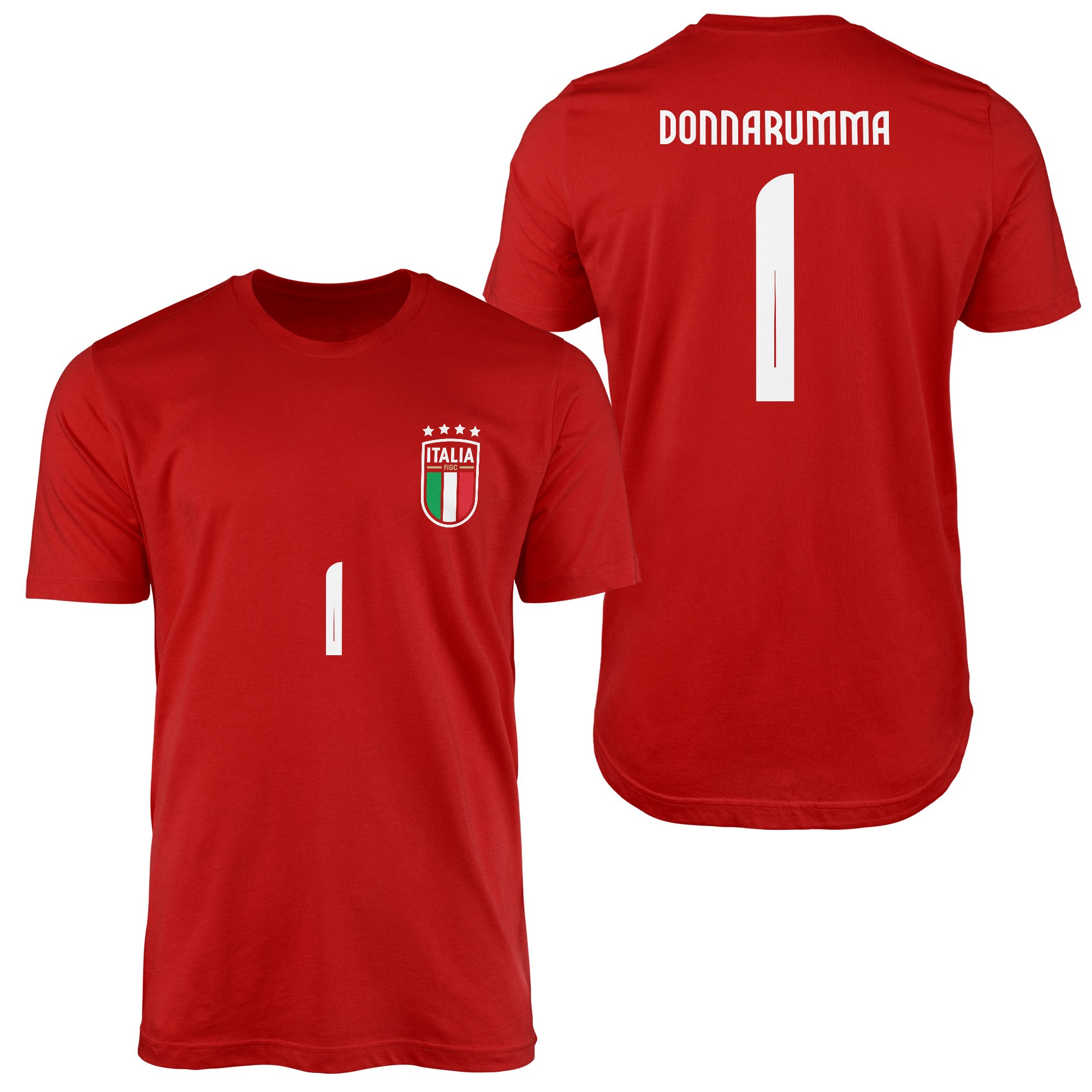 Gianluigi Donnarumma | İtalya 24 Forma Tişört XXL - Kırmızı