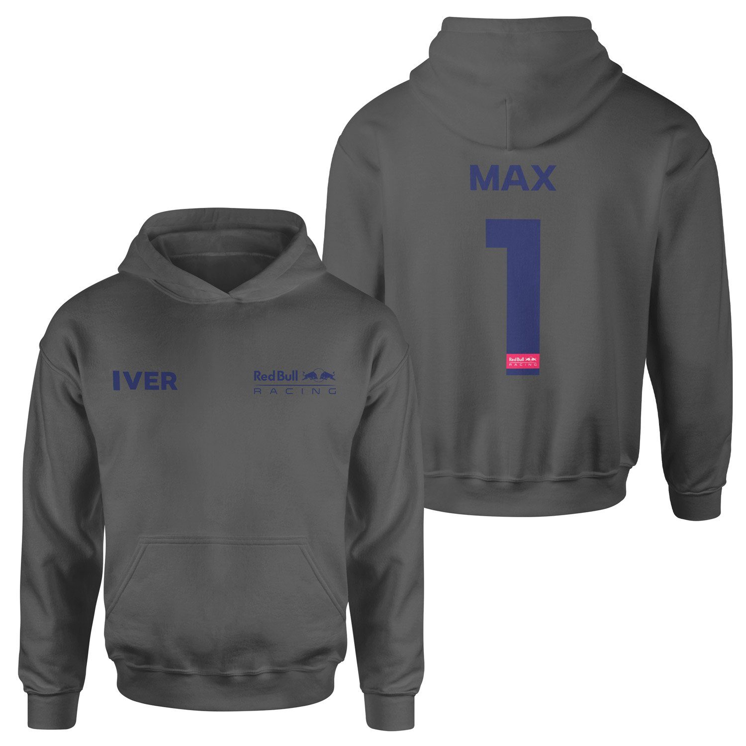 Max Verstappen Red Bull Racing Blue #1 Hoodie S - Füme