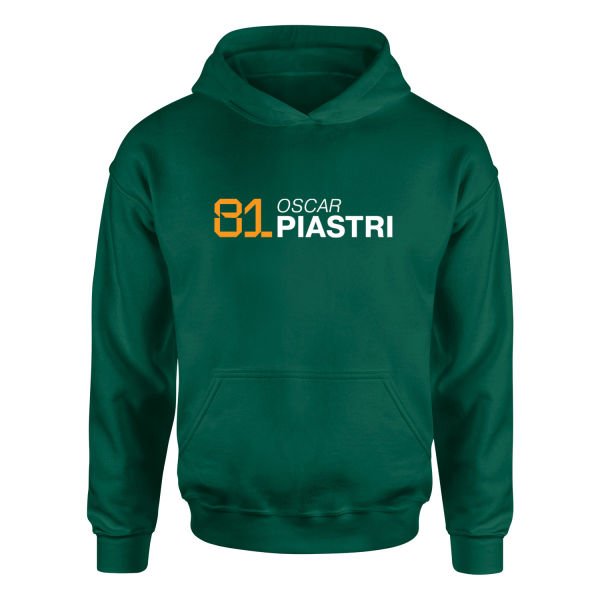 Oscar Piastri 81 Hoodie M - Nefti Yeşili