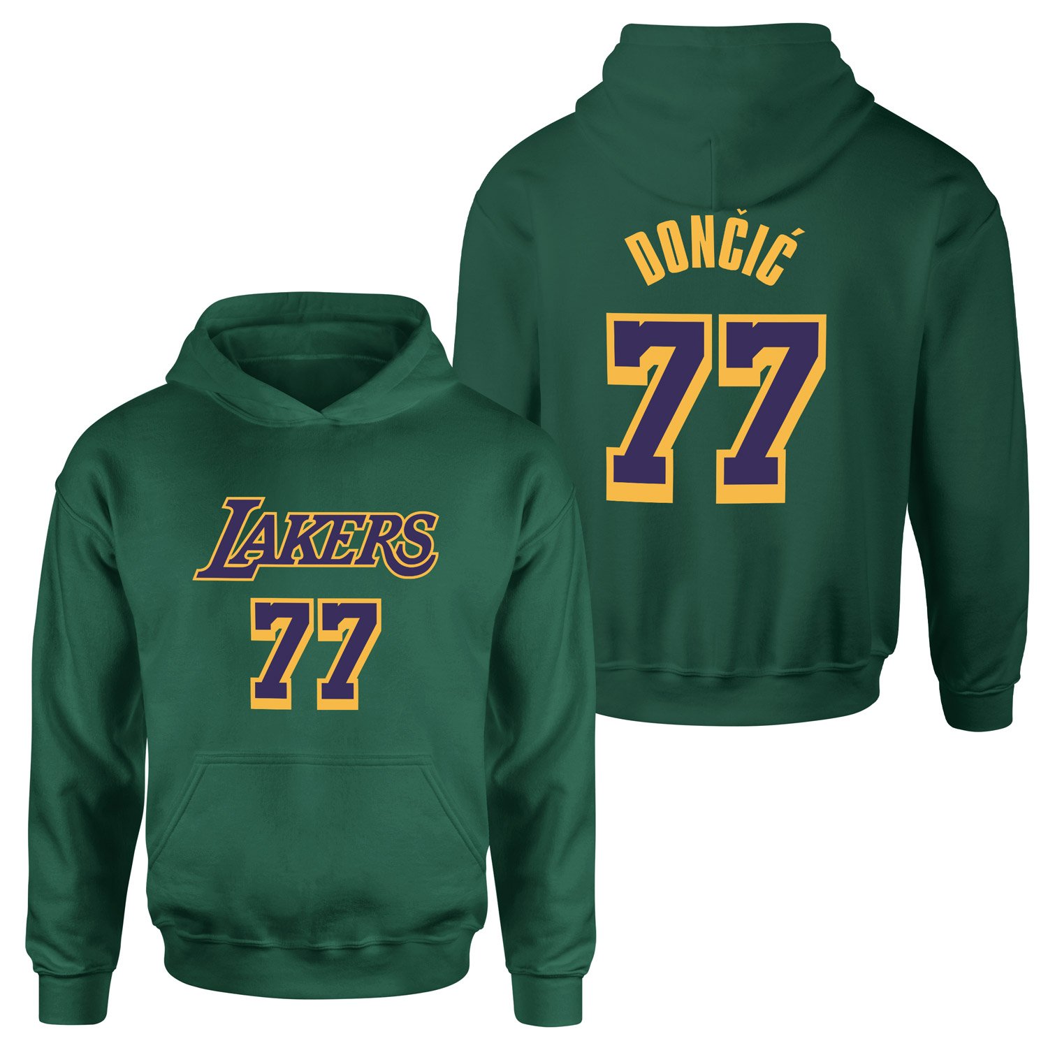 Luka Doncic 77 Lakers Hoodie L - Nefti Yeşili
