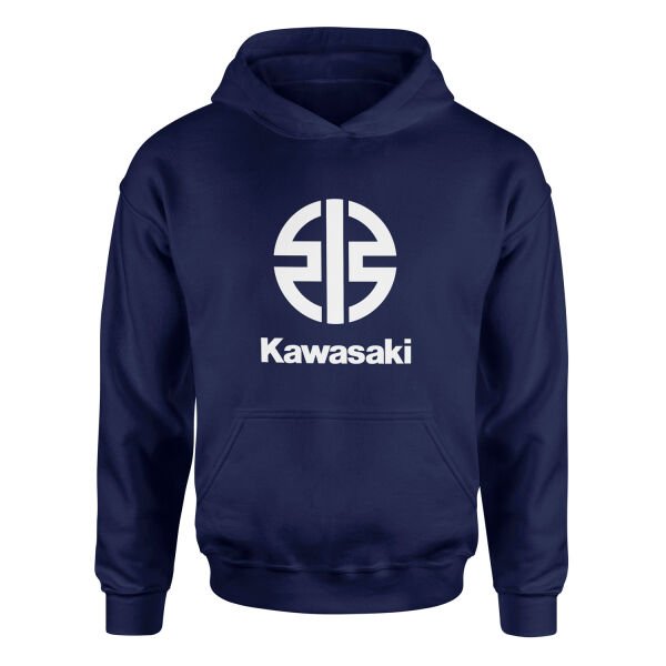 Kawasaki Hoodie XL - İndigo Mavisi