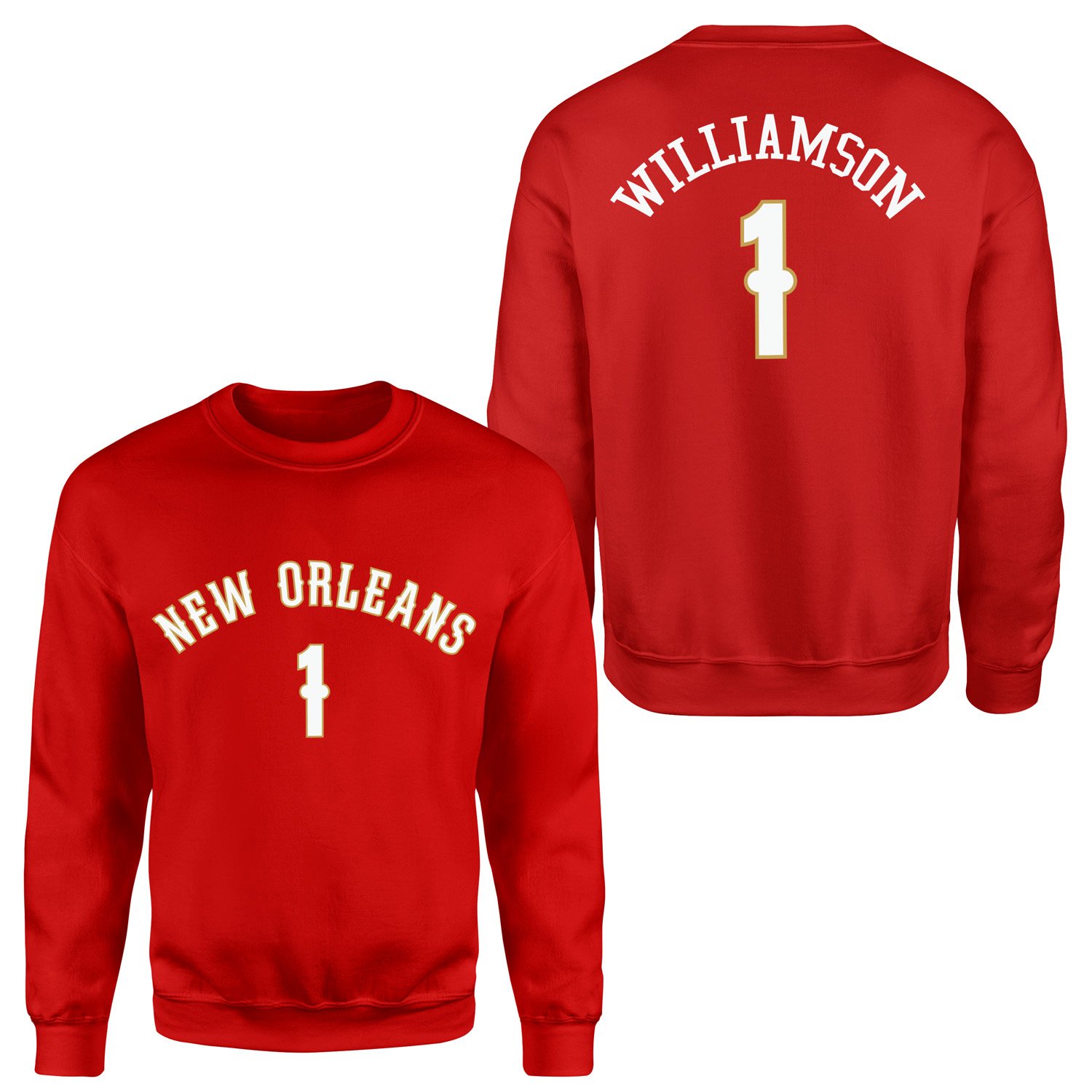 Zion Williamson New Orleans Forma Sweatshirt S - Kırmızı