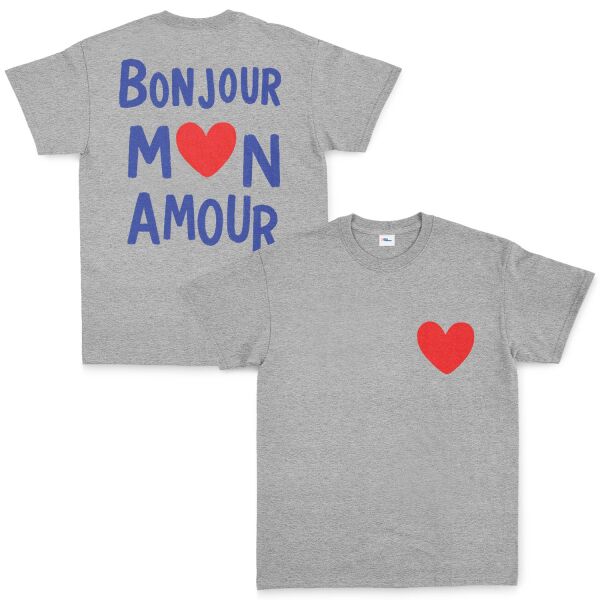 Bonjour Mon Amour Tişört L - Gri
