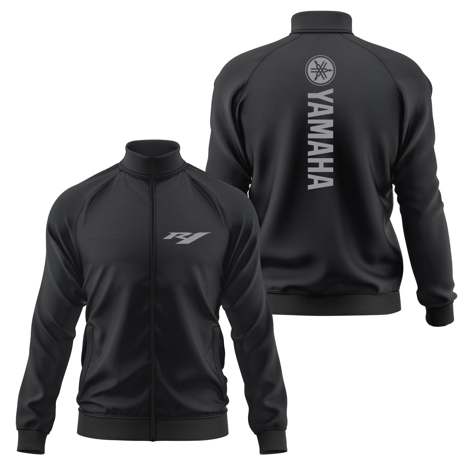 Yamaha R1 Fermuarlı Sweatshirt XXL - Siyah