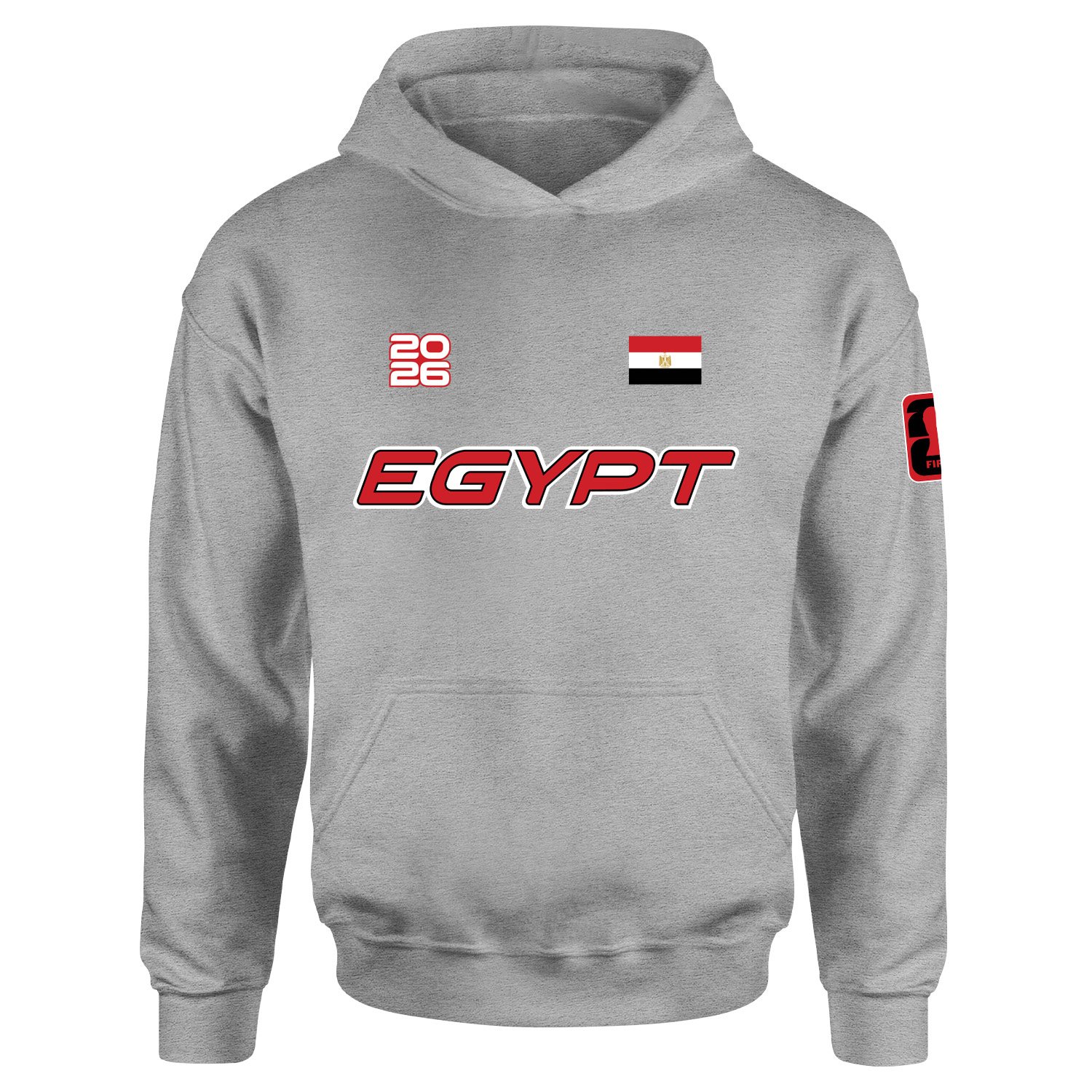 Mısır 2026 Hoodie L - Gri
