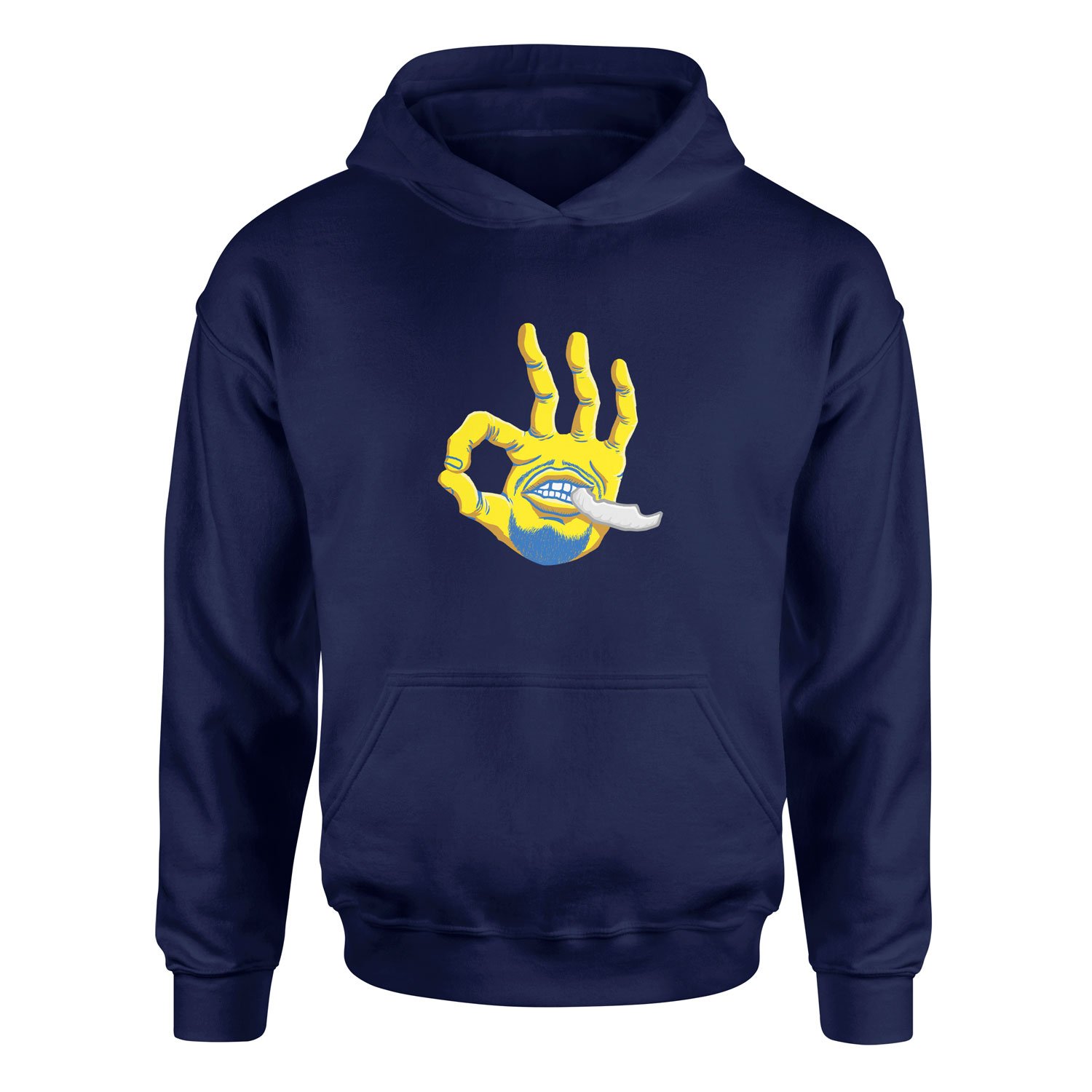 Stephen Curry Hand Hoodie XL - İndigo Mavisi