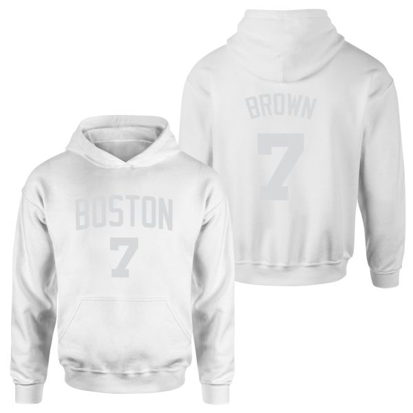 Jaylen Brown 24/25 Forma Hoodie XL - Beyaz