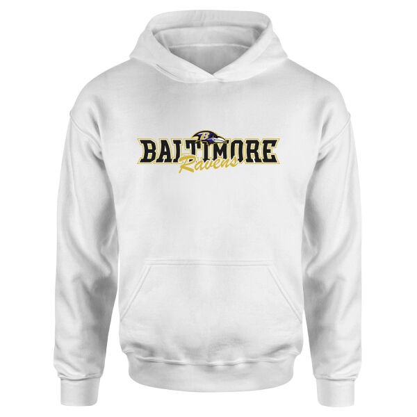 Baltimore Ravens BR Hoodie XL - Beyaz
