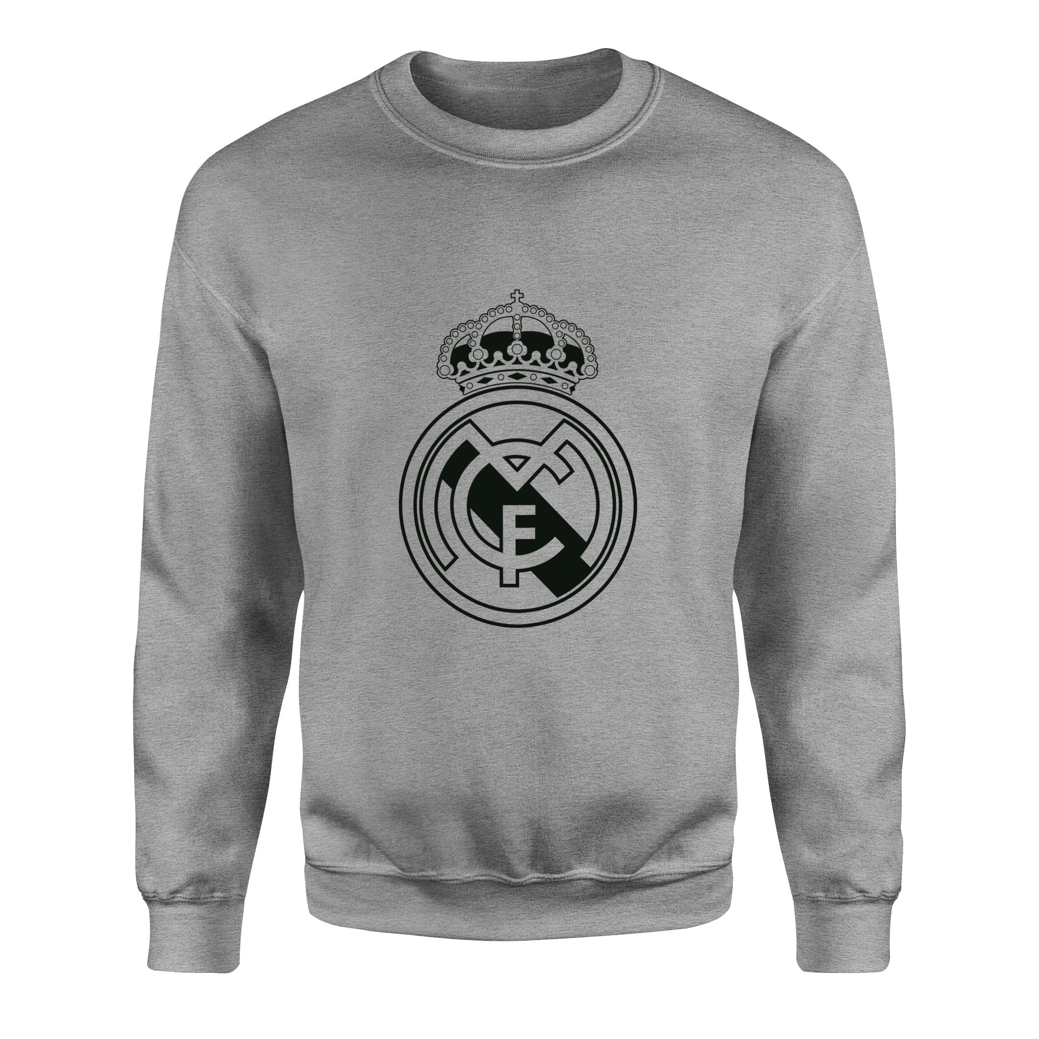 Real Madrid Shield Sweatshirt M - Gri