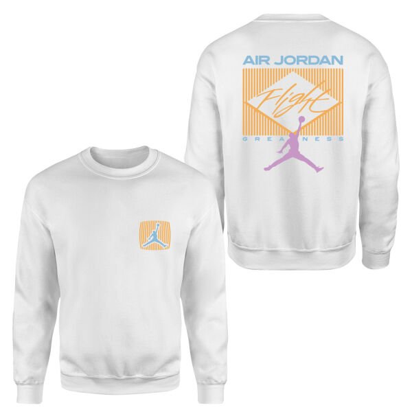 Flight Jordan Pastel Sweatshirt L - Beyaz