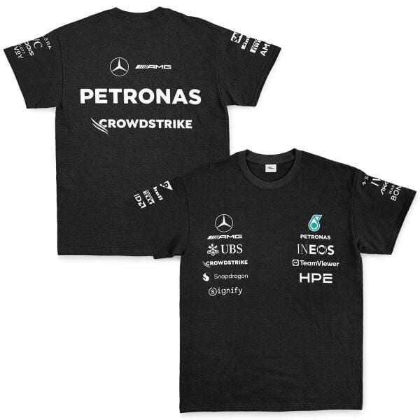 Mercedes AMG Petronas 2026 Teamline Tişört XL - Siyah | OUTLET
