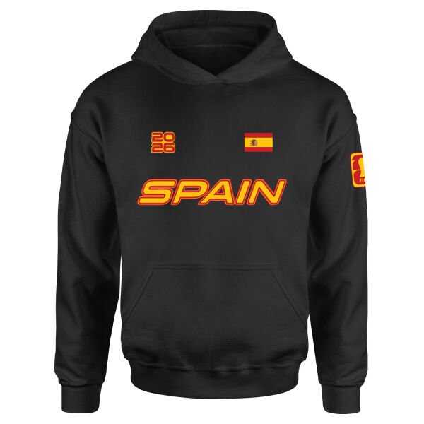 İspanya 2026 Hoodie XL - Siyah