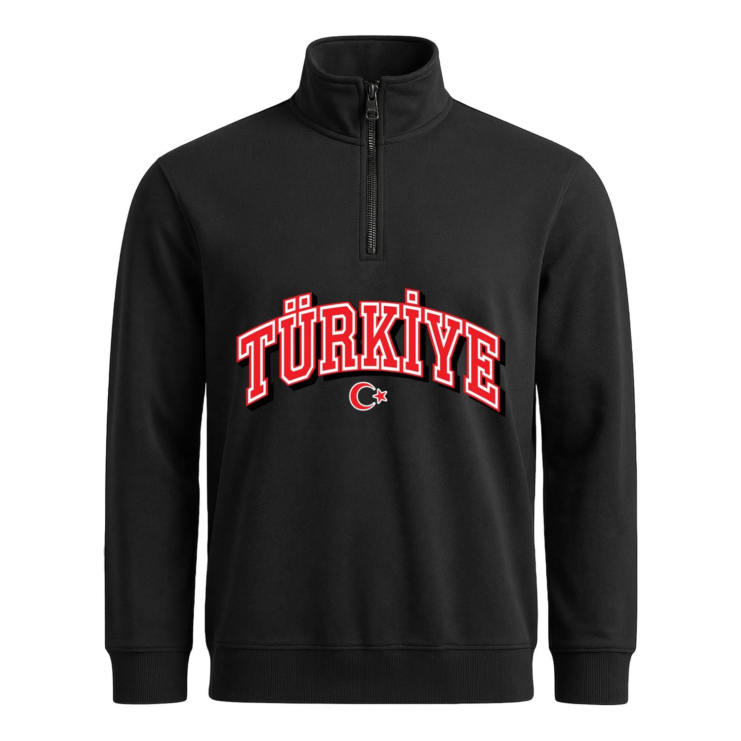 Türkiye 2026 Varsity Yarım Fermuarlı Sweatshirt
