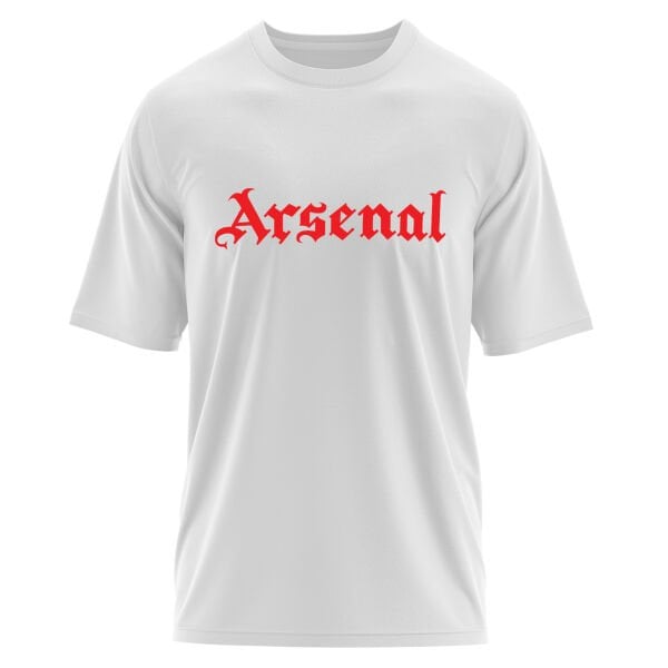 Arsenal Black Letters R Oversize Tişört